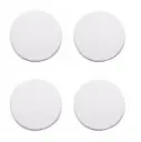 White Round Door Knob Wall Shield Self Adhesive Protector (3" inch Standard Size, 4.0, Count)