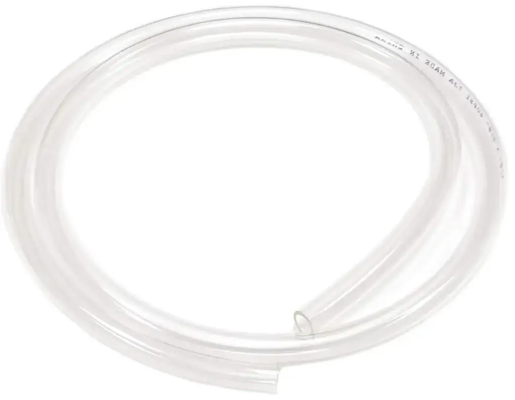 5ft x 1" Dia Clear Vinyl Tubing, Flexible Hybrid PVC Tubing Hose, Lightweight Plastic Tube UV Chemical Resistant Vinyl Hose, BPA Free and Non Toxic