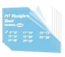 5-Pack of 8×10" PET/Plexiglass Sheets, Transparent Clear Flexible Plastic Sheet Panels for Craft, Picture Frames, Sign Blank, DIY Display Project
