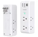 Surge Protector Outlet Extender with Rotating Plug