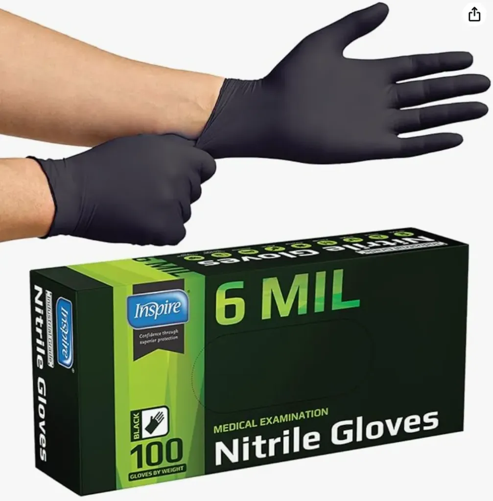 Black Nitrile Gloves