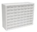 64-Drawer Plastic Drawer Storage Cabinet for Garage Organization
