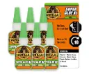 Gorilla Super Glue Gel XL, Clear Glue, 25 Gram (Pack of 6) - All Purpose and Fast Setting for Projects and Repairs